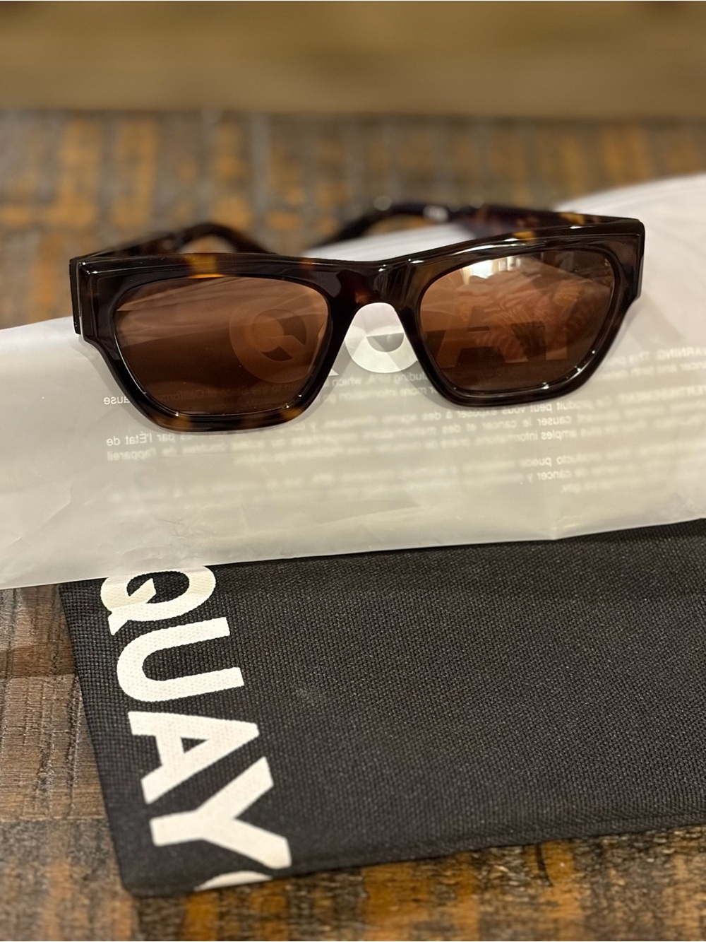 Quay Australia Tortoiseshell Brown Sunglasses